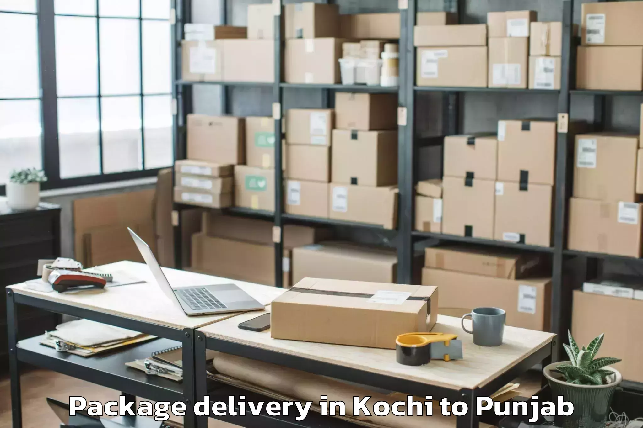 Easy Kochi to Dasuya Package Delivery Booking